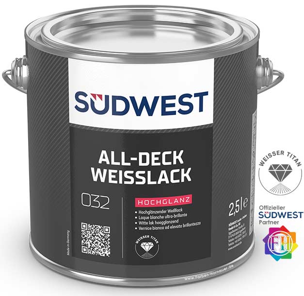 SÜDWEST All-Deck Weißlack Hochglanz