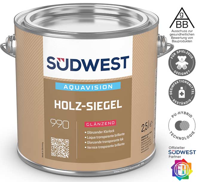 SÜDWEST AquaVision Holz-Siegel glänzend
