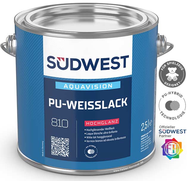 SÜDWEST AquaVision PU-Weißlack Hochglanz