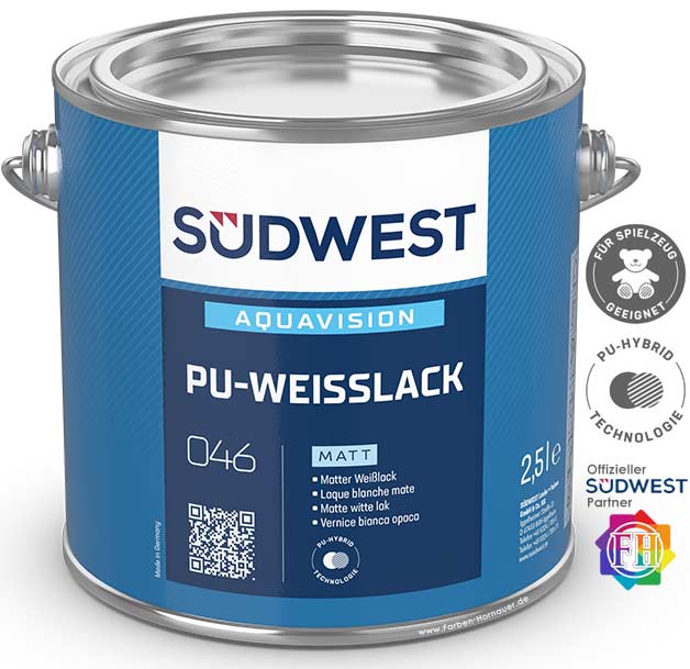 SÜDWEST AquaVision PU-Weißlack Matt