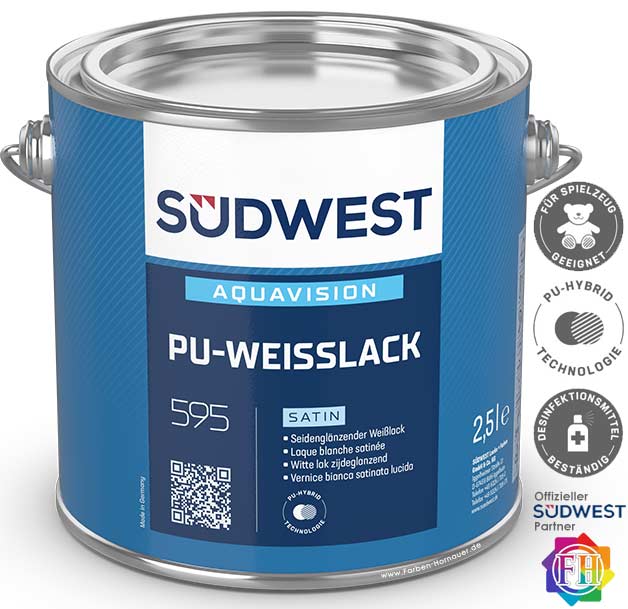 SÜDWEST AquaVision PU-Weißlack Satin